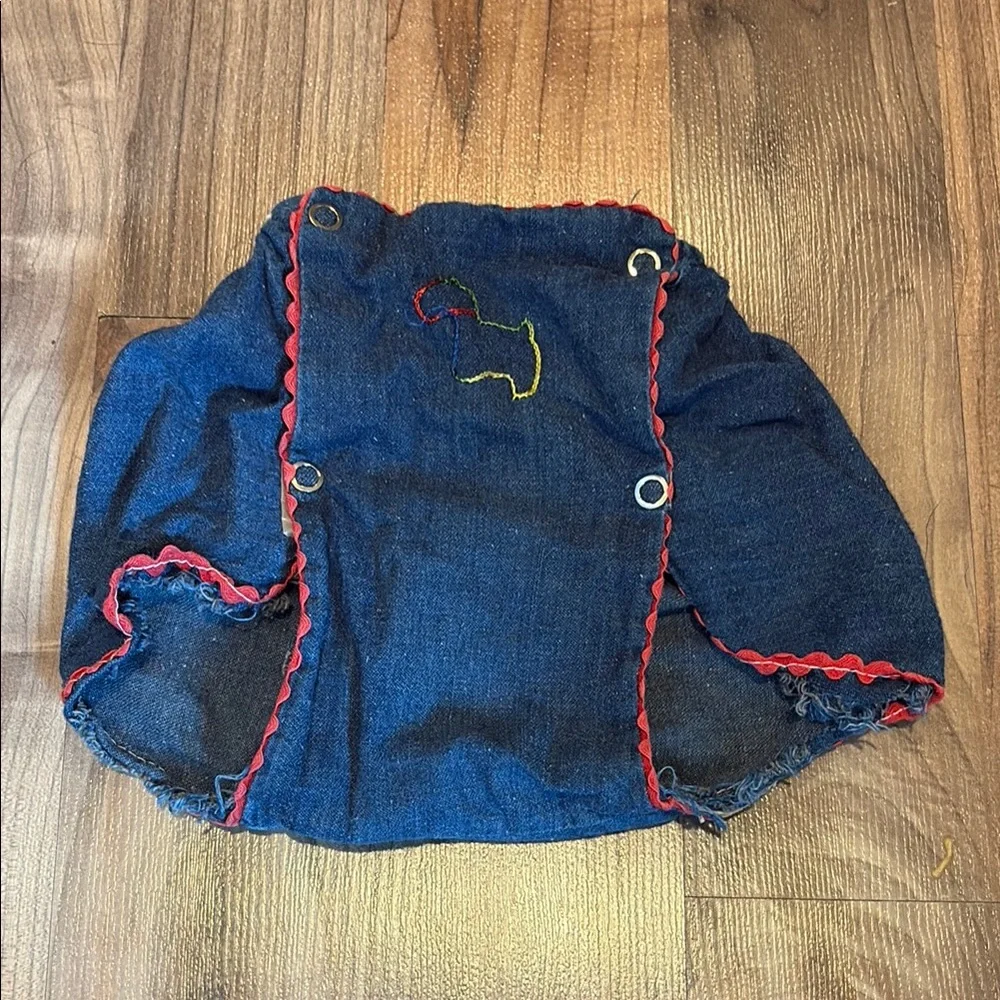 Vintage denim baby diaper cover